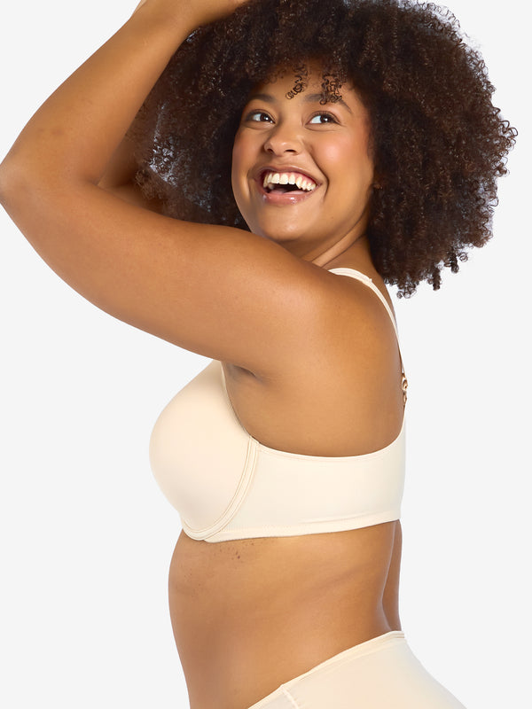 Leading Lady The Brigitte Racerback - Front-Closure Underwire T-Shirt Bra