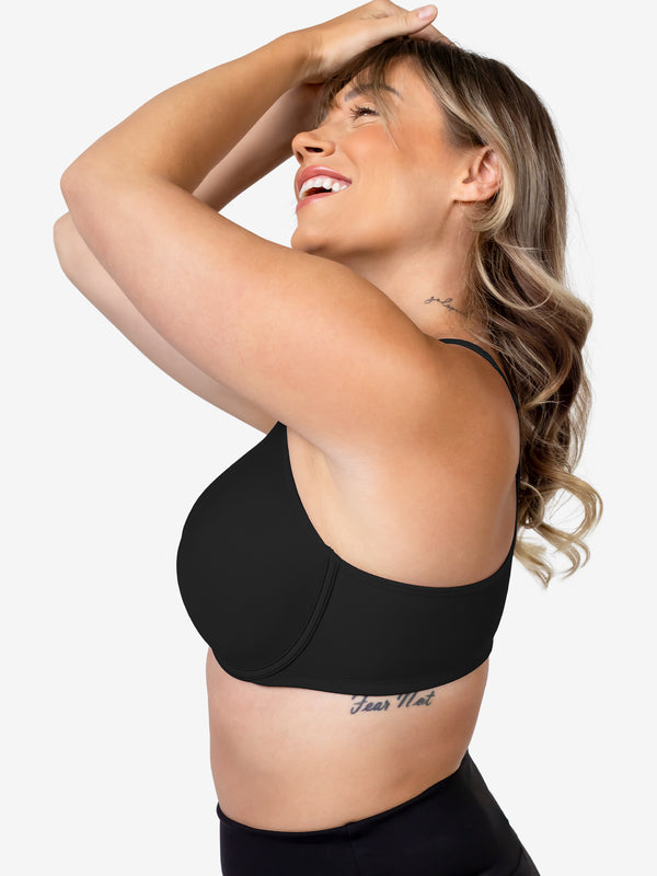 Leading Lady The Brigitte Racerback - Front-Closure Underwire T-Shirt Bra