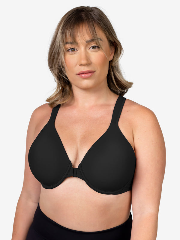 leading lady The Brigitte Racerback - Front-Closure Underwire T-Shirt Bra