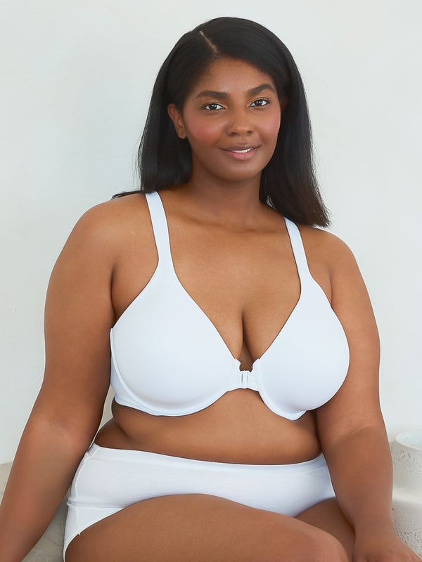 Leading Lady The Brigitte Racerback - Front-Closure Underwire T-Shirt Bra