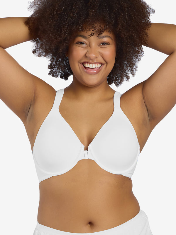 leading lady The Brigitte Racerback - Front-Closure Underwire T-Shirt Bra