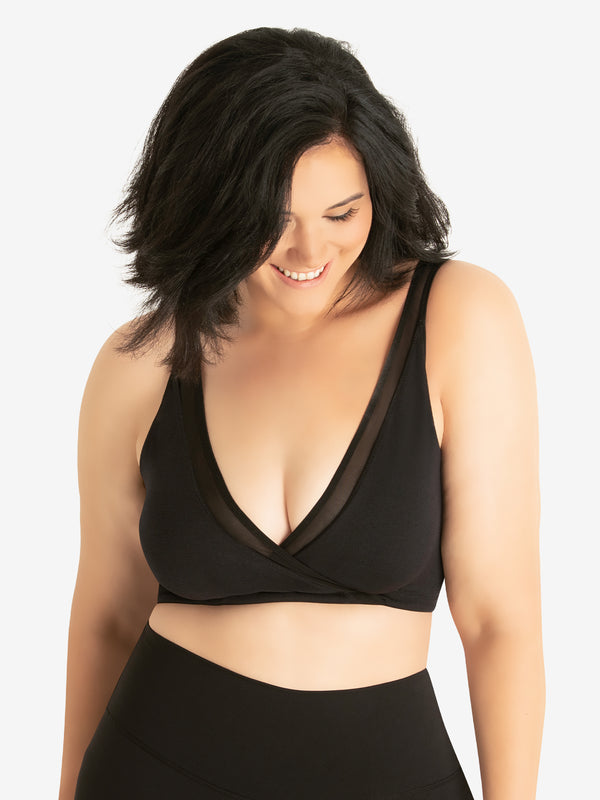 leading lady The Charlene - Seamless Comfort Crossover with Mesh
