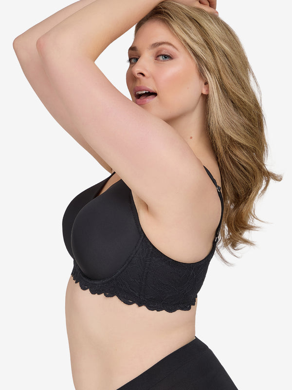 Leading Lady The Chloe – Lace Band Molded Underwire T-Shirt Bra