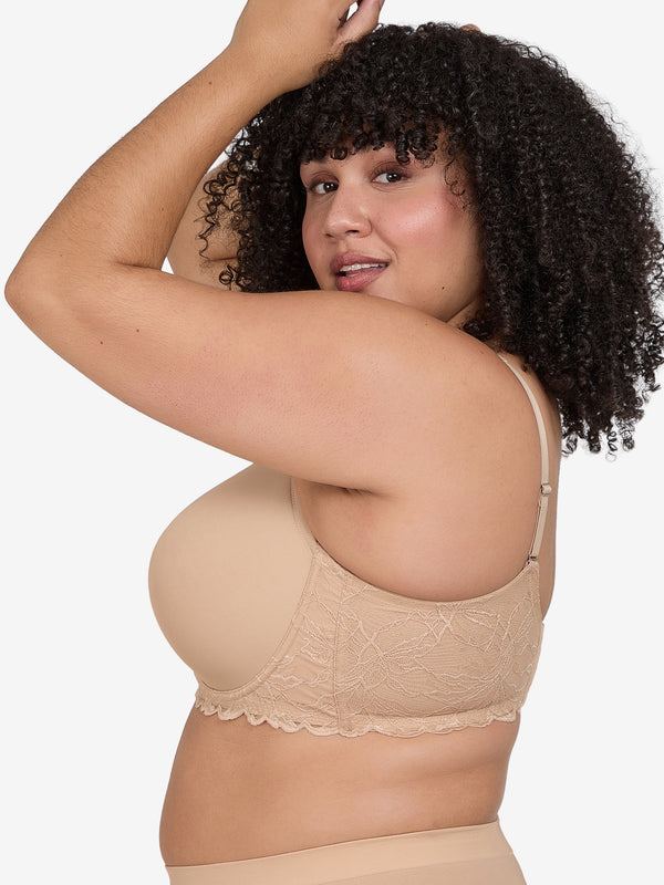 Leading Lady The Chloe – Lace Band Molded Underwire T-Shirt Bra