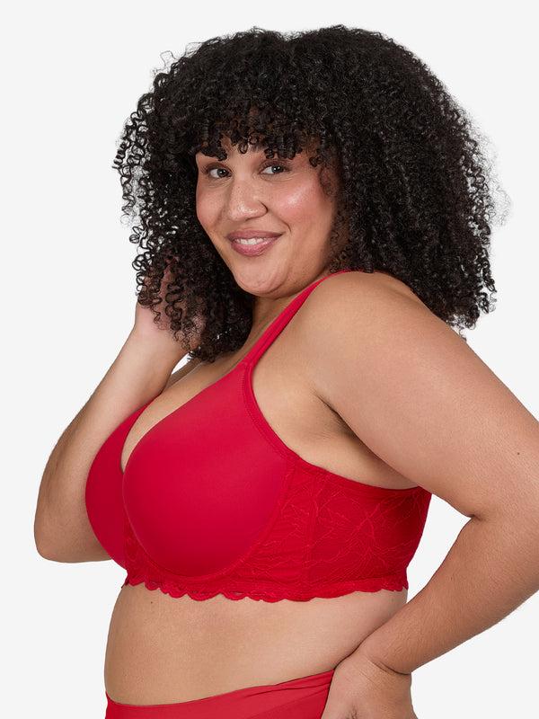 Leading Lady The Chloe – Lace Band Molded Underwire T-Shirt Bra