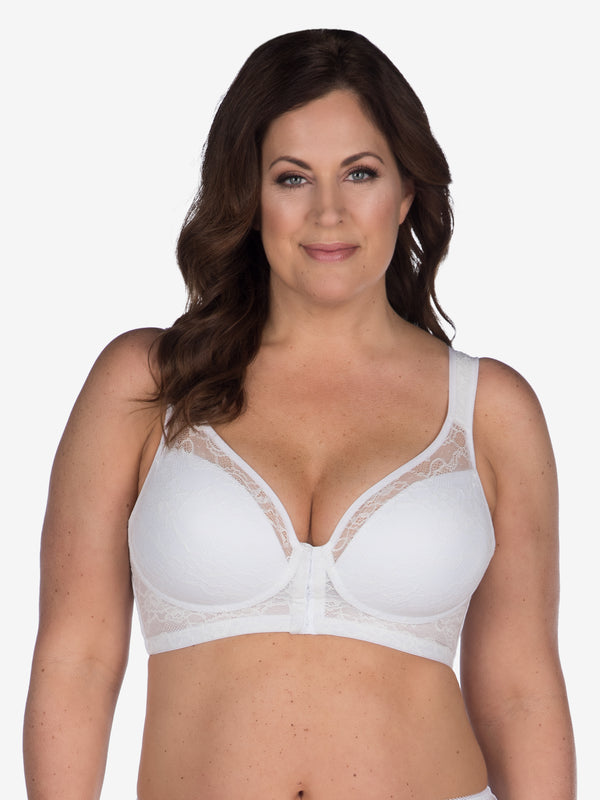 leading lady The Grace - Lace Covered Wireless Posture Bra