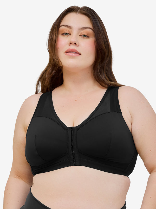 leading lady The Harper - Wireless Mesh Front-Closure Bra
