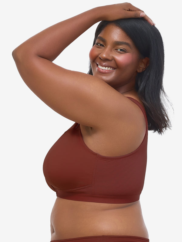 Leading Lady The Harper - Wireless Mesh Front-Closure Bra