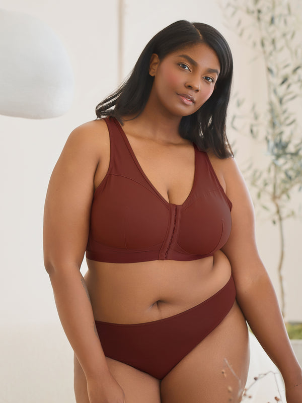 Leading Lady The Harper - Wireless Mesh Front-Closure Bra