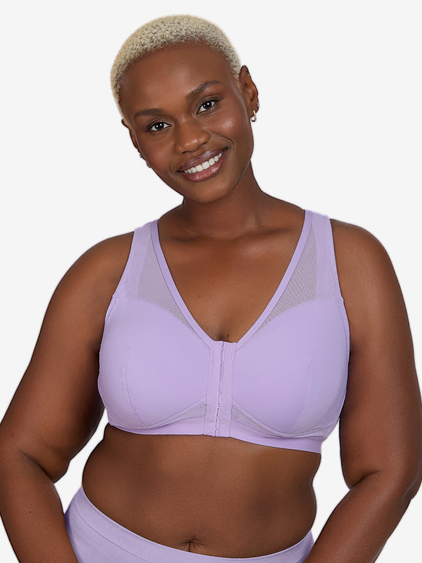 leading lady The Harper - Wireless Mesh Front-Closure Bra