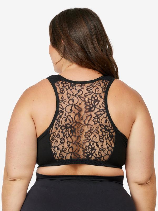 Leading Lady The Indy - Cotton Front-Closure Lace Racerback Bra