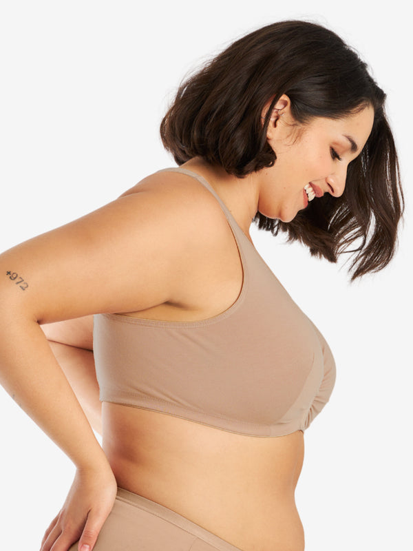 Leading Lady The Indy - Cotton Front-Closure Lace Racerback Bra