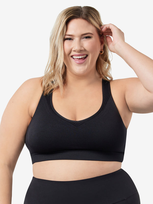 leading lady The Lea - Cooling Low-Impact Racerback Sports Bra
