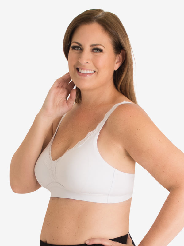 Leading Lady The Lucille - Microfiber Lace Trim Bralette