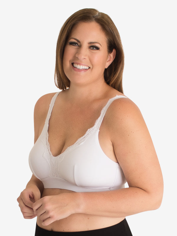 leading lady The Lucille - Microfiber Lace Trim Bralette