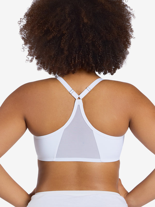 Leading Lady The Luna - Front-Closure Racerback Power Mesh Bra