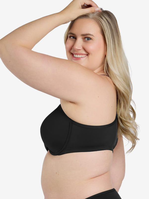 Leading Lady The Luna - Front-Closure Racerback Power Mesh Bra