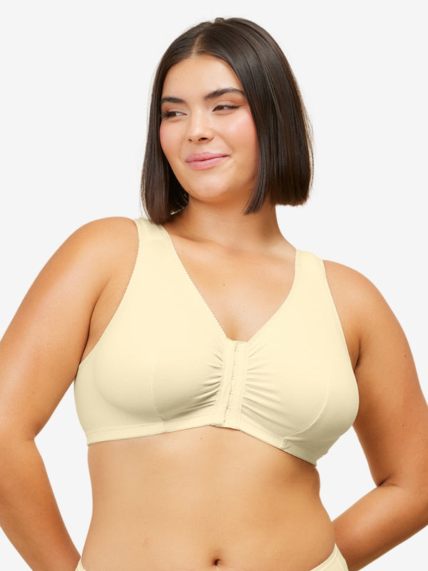 leading lady The Meryl - Cotton Front-Closure Comfort & Sleep Bra