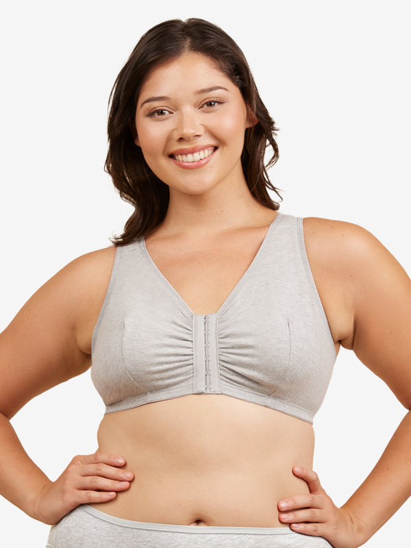 leading lady The Meryl - Cotton Front-Closure Comfort & Sleep Bra