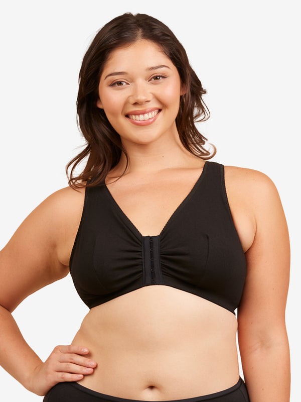 leading lady The Meryl - Cotton Front-Closure Comfort & Sleep Bra