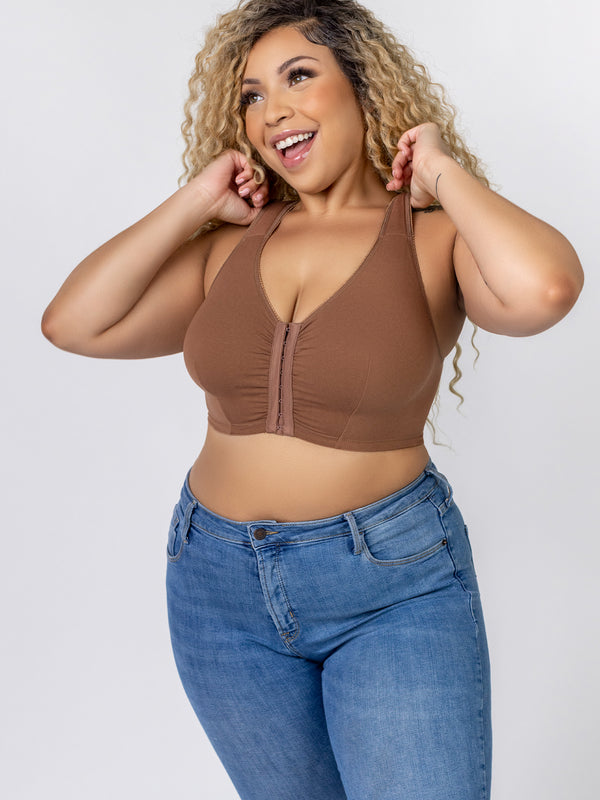 Leading Lady The Meryl - Cotton Front-Closure Comfort & Sleep Bra