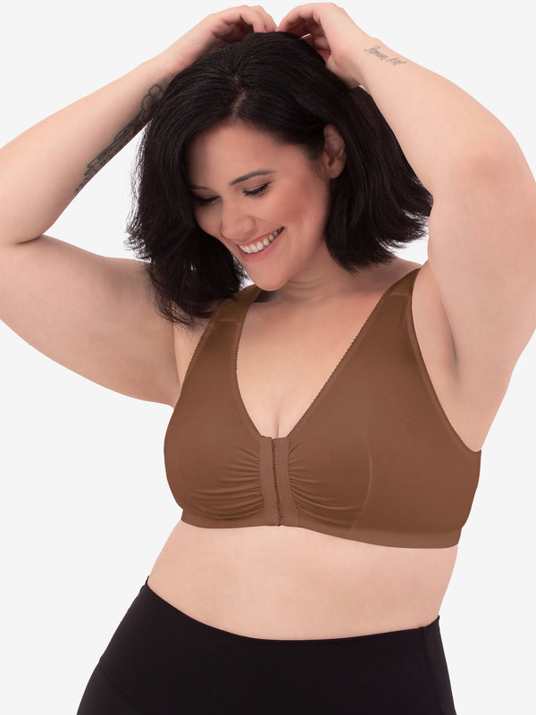 leading lady The Meryl - Cotton Front-Closure Comfort & Sleep Bra
