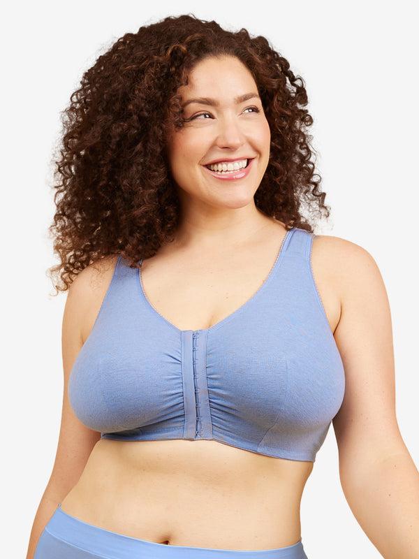leading lady The Meryl - Cotton Front-Closure Comfort & Sleep Bra