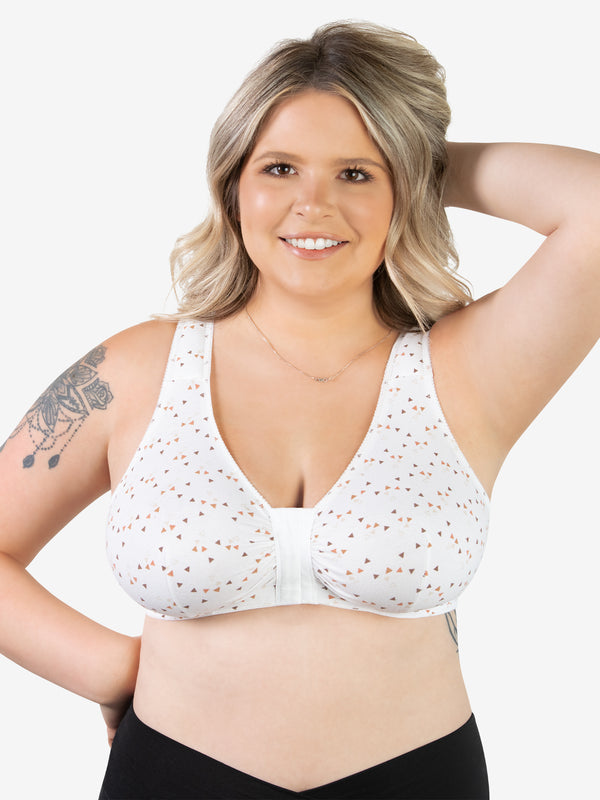 leading lady The Meryl - Cotton Front-Closure Comfort & Sleep Bra