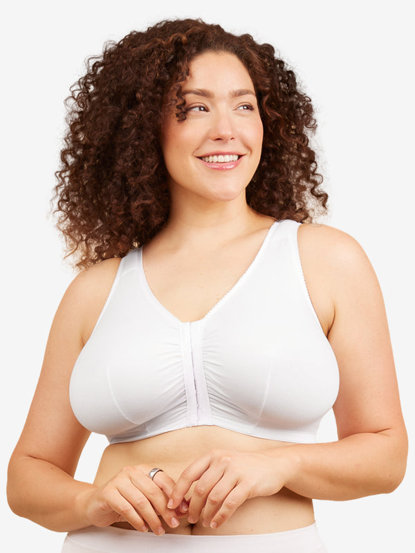 leading lady The Meryl - Cotton Front-Closure Comfort & Sleep Bra