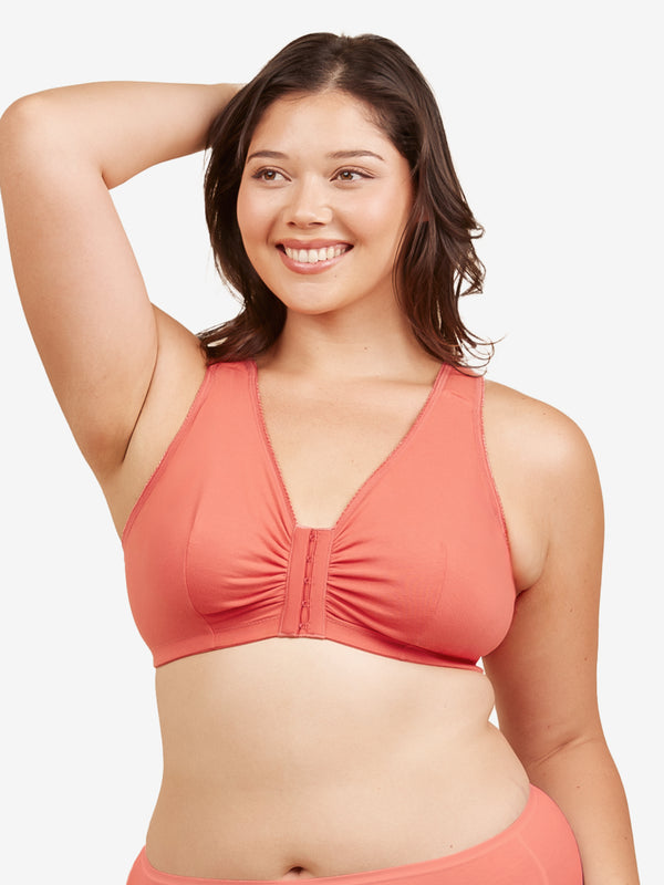 leading lady The Meryl - Cotton Front-Closure Comfort & Sleep Bra
