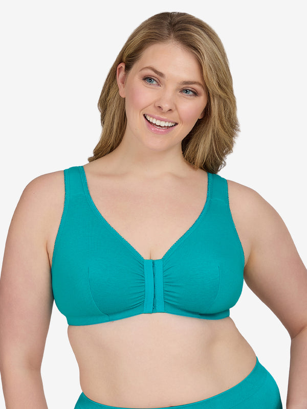 leading lady The Meryl - Cotton Front-Closure Comfort & Sleep Bra