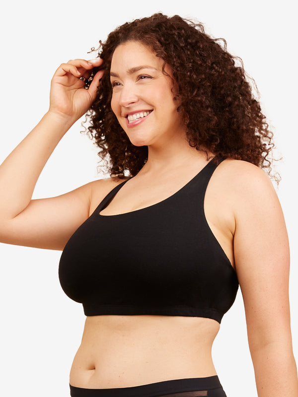 Leading Lady The Serena - Wireless Racerback Cotton Sports Bra