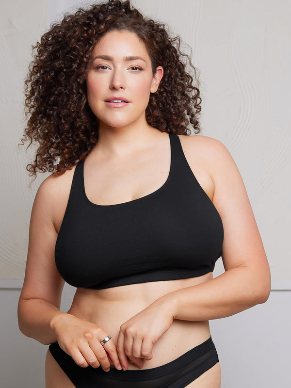 Leading Lady The Serena - Wireless Racerback Cotton Sports Bra