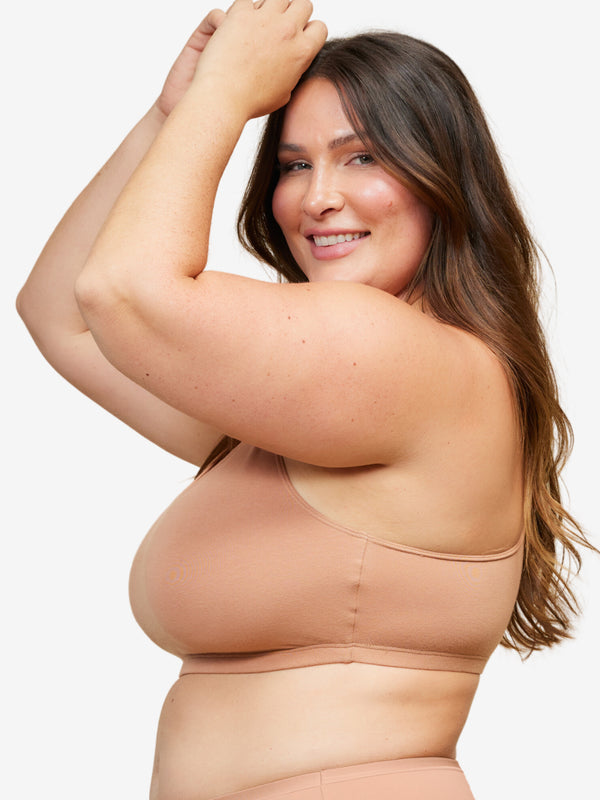 Leading Lady The Serena - Wireless Racerback Cotton Sports Bra