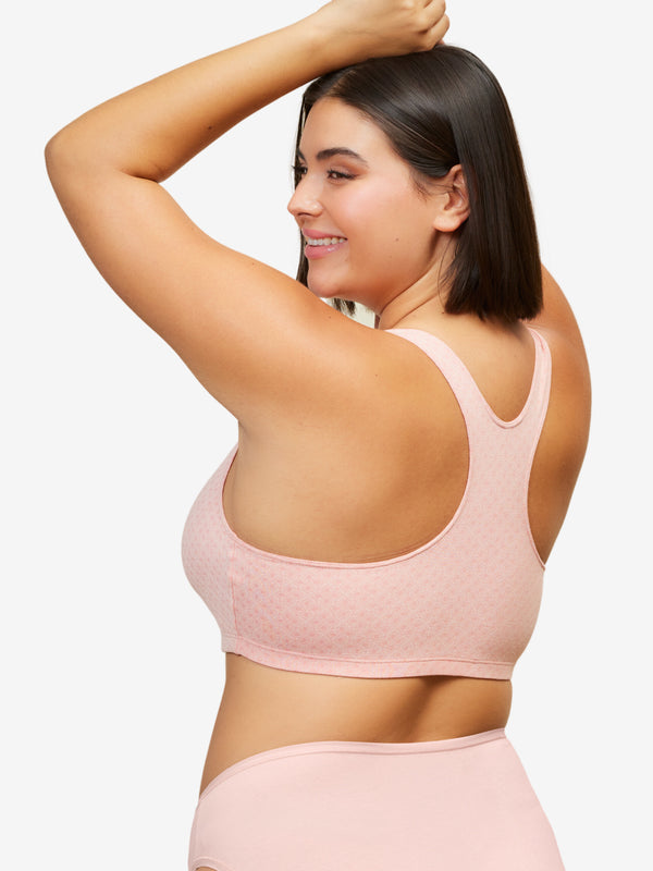 Leading Lady The Serena - Wireless Racerback Cotton Sports Bra