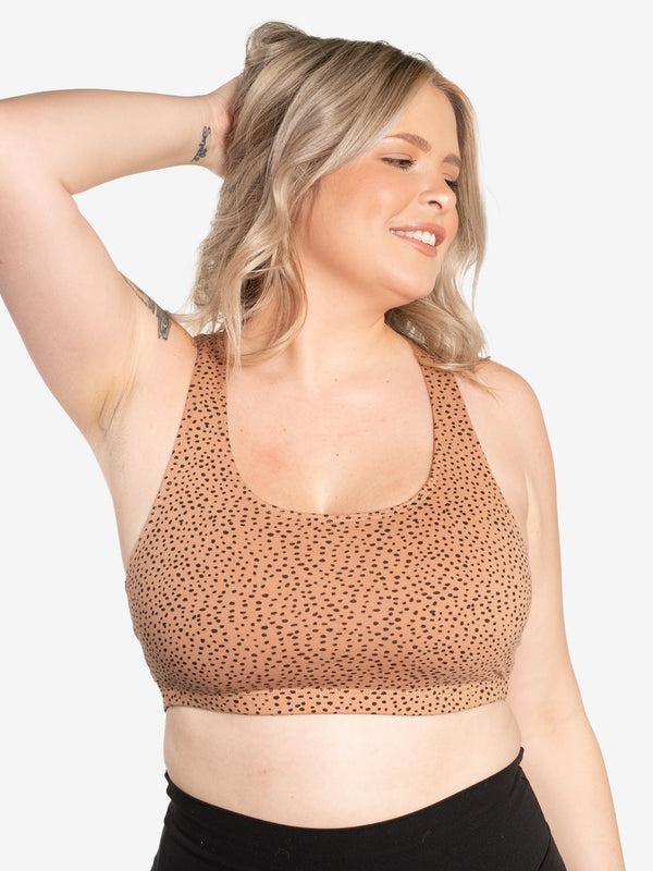 leading lady The Serena - Wireless Racerback Cotton Sports Bra