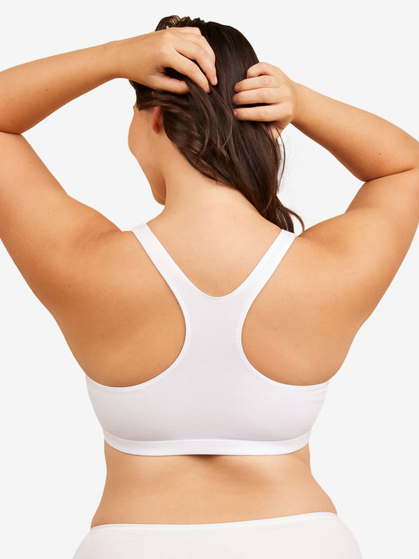 Leading Lady The Serena - Wireless Racerback Cotton Sports Bra