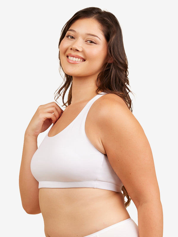 Leading Lady The Serena - Wireless Racerback Cotton Sports Bra