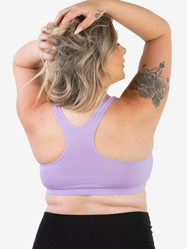 Leading Lady The Serena - Wireless Racerback Cotton Sports Bra