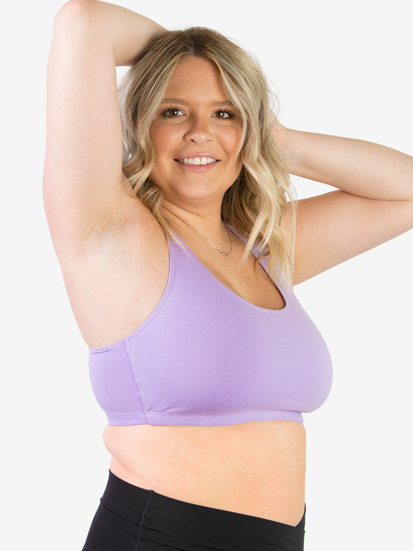 Leading Lady The Serena - Wireless Racerback Cotton Sports Bra