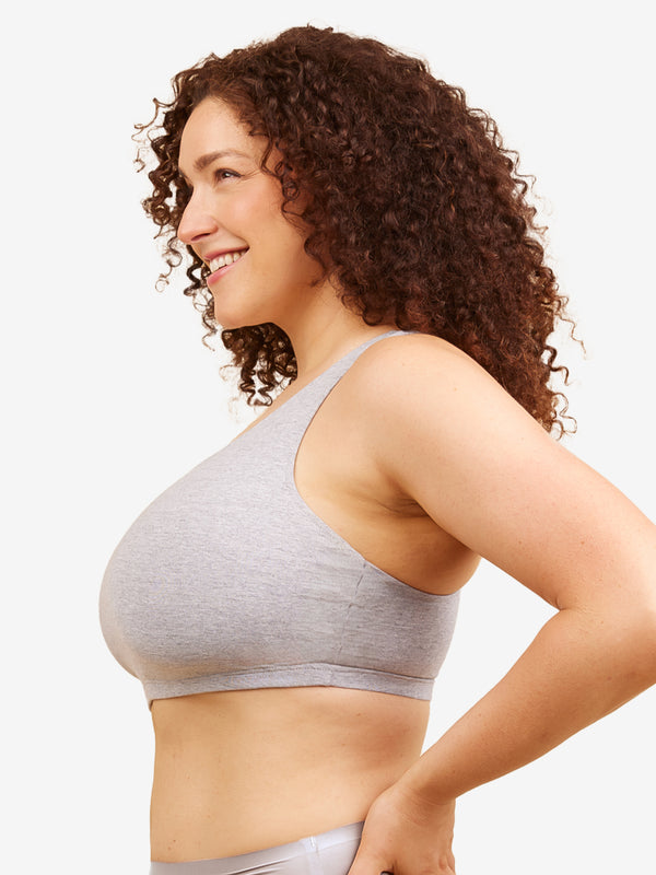 Leading Lady The Serena - Wireless Racerback Cotton Sports Bra