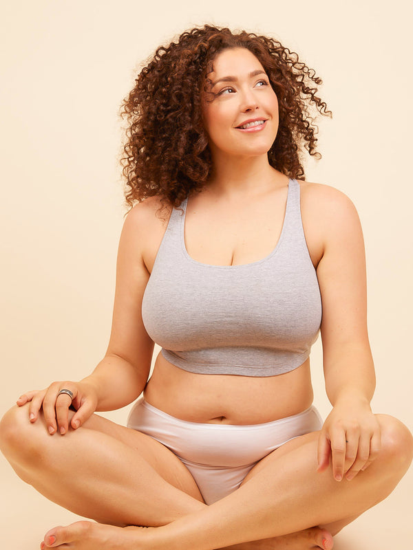 Leading Lady The Serena - Wireless Racerback Cotton Sports Bra