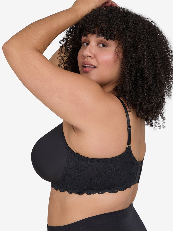 Leading Lady The Zoey – Lace Band Molded Wireless T-Shirt Bra