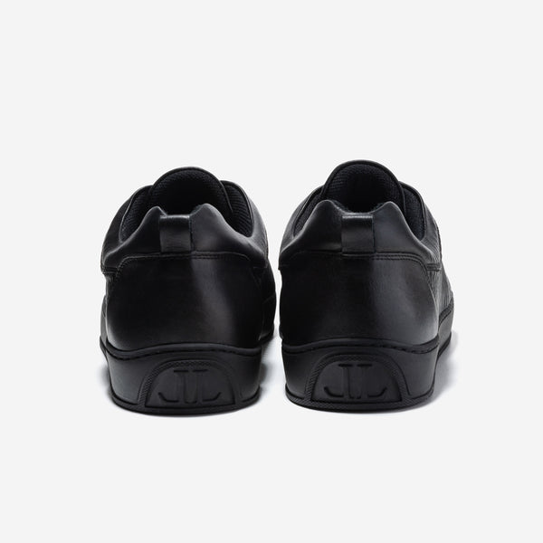 Leandro Lopes Low Top - Ezio - Black Leather Stripe