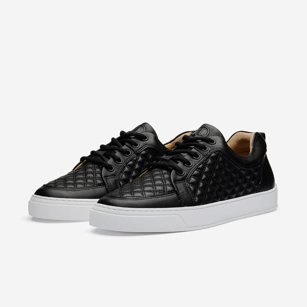 Leandro Lopes Low Top - Ezio - Double Stitched Black