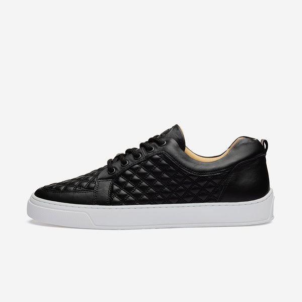 leandro lopes Low Top - Ezio - Double Stitched Black