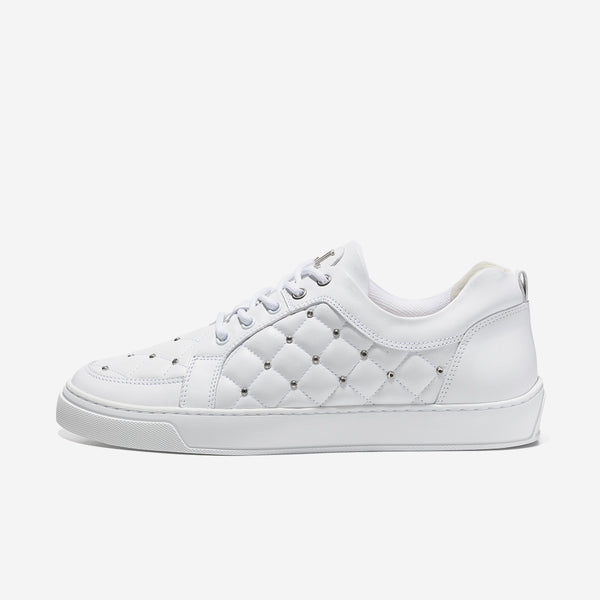 leandro lopes Low Top - Ezio - White Diamond Rivets