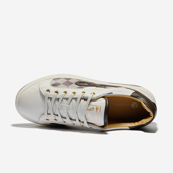 Leandro Lopes Low Top - Paris - Beige-Brown
