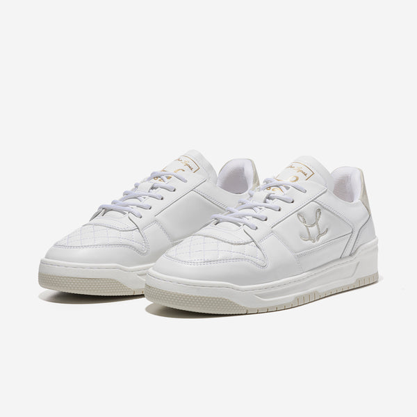 Leandro Lopes Low Top - Tony - White-Beige
