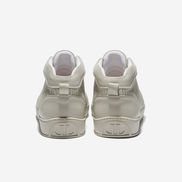 Leandro Lopes Mid Top - Ezio - Beige Leather Stripe